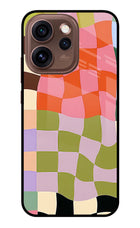 Wavy Grid Oppo Reno15 Pro 5G Metal Case Back Cover by Casekaro
