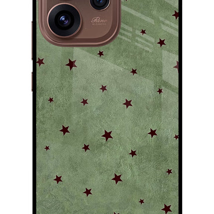 Green Stars Oppo Reno15 Pro 5G Metal Case Back Cover by Casekaro