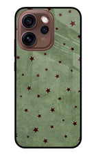 Green Stars Oppo Reno15 Pro 5G Metal Case Back Cover by Casekaro