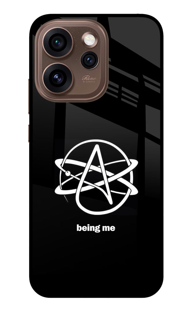 Atheist Symbol Oppo Reno15 Pro 5G Metal Case Back Cover by Casekaro