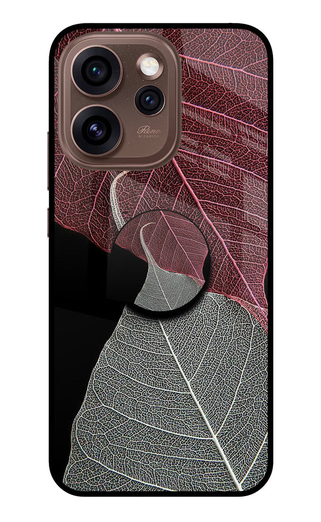 Leaf Pattern Oppo Reno15 Pro 5G Pop Case by Casekaro