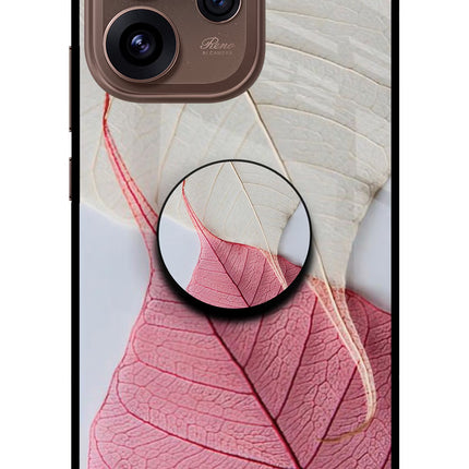 White Pink Leaf Oppo Reno15 Pro 5G Pop Case by Casekaro
