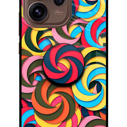 Spiral Pattern Oppo Reno15 Pro 5G Pop Case by Casekaro