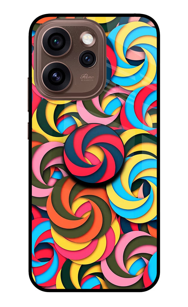 Spiral Pattern Oppo Reno15 Pro 5G Pop Case by Casekaro