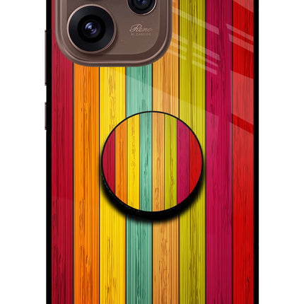 Multicolor Wooden Oppo Reno15 Pro 5G Pop Case by Casekaro