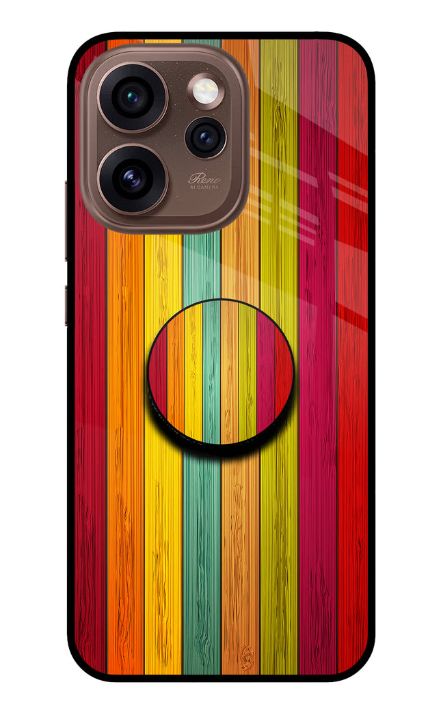 Multicolor Wooden Oppo Reno15 Pro 5G Pop Case by Casekaro