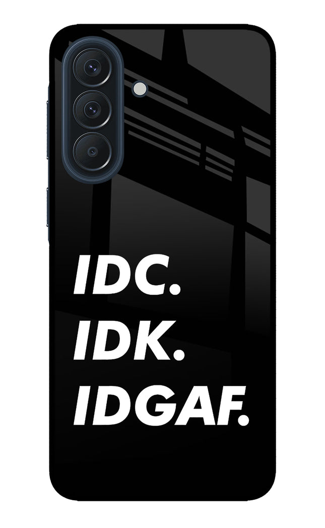 Idc Idk Idgaf Samsung A57 5G Metal Case Back Cover by Casekaro