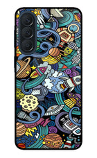 Space Abstract Samsung A57 5G Metal Case Back Cover by Casekaro