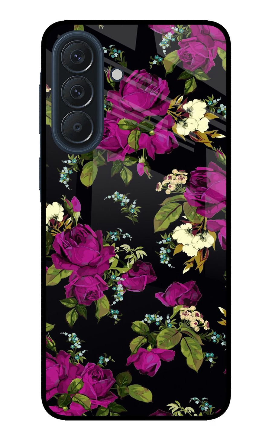 Flowers Samsung A57 5G Back Cover, Metal case