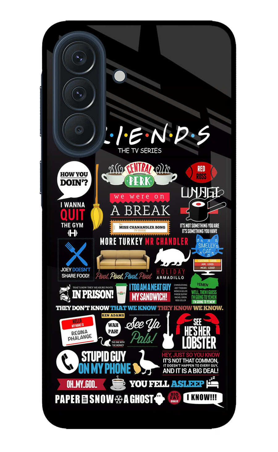 FRIENDS Samsung A57 5G Back Cover, Metal case