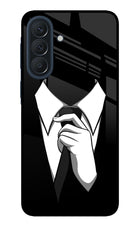 Black Tie Samsung A57 5G Metal Case Back Cover by Casekaro
