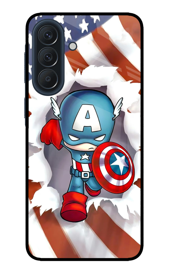 Captain America Samsung A57 5G Metal Case Back Cover by Casekaro