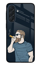 Smoking Samsung A57 5G Metal Case Back Cover by Casekaro