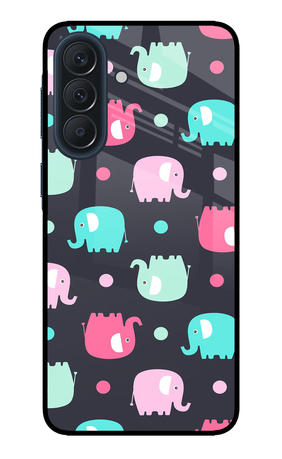 Elephants Samsung A57 5G Back Cover, Metal case