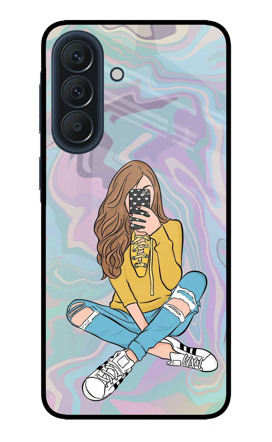 Selfie Girl Samsung A57 5G Back Cover, Metal case