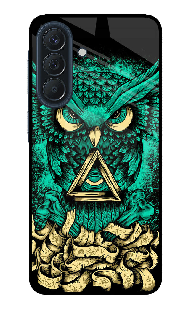 Green Owl Samsung A57 5G Metal Case Back Cover by Casekaro