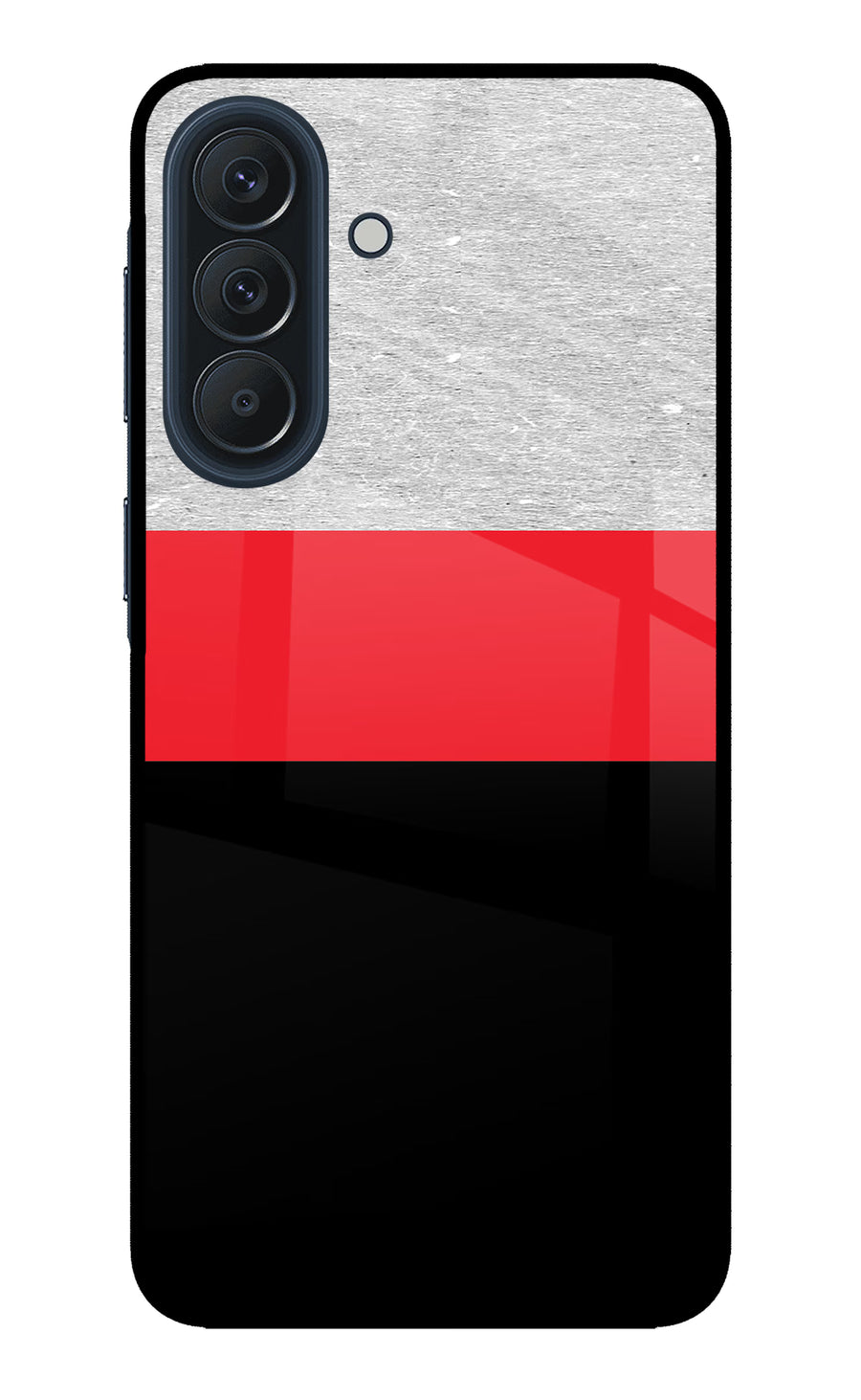 Tri Color Pattern Samsung A57 5G Back Cover, Metal case
