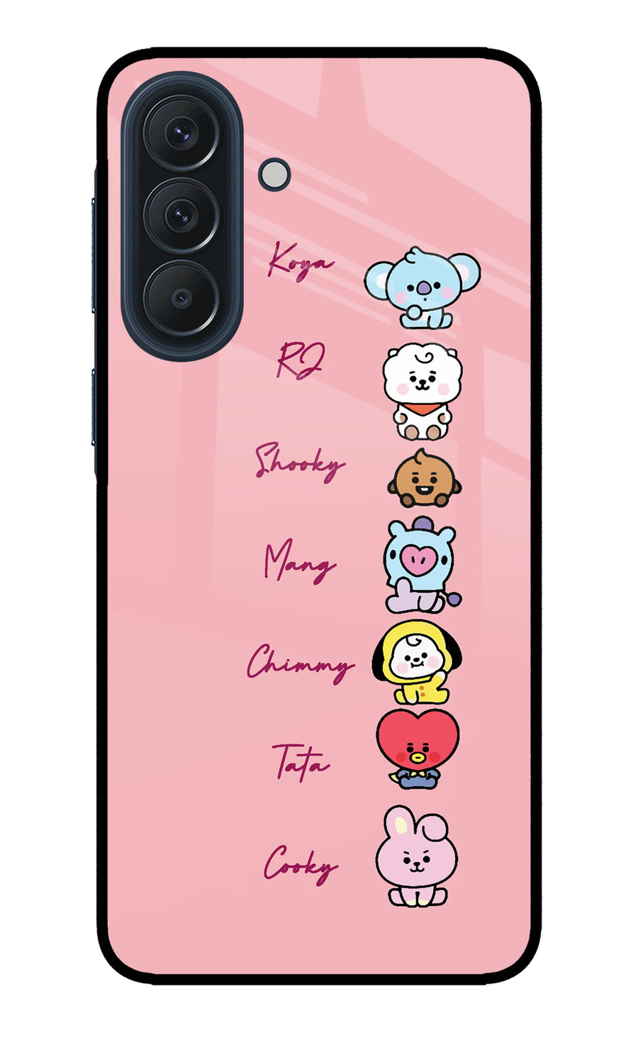 BTS names Samsung A57 5G Back Cover, Metal case
