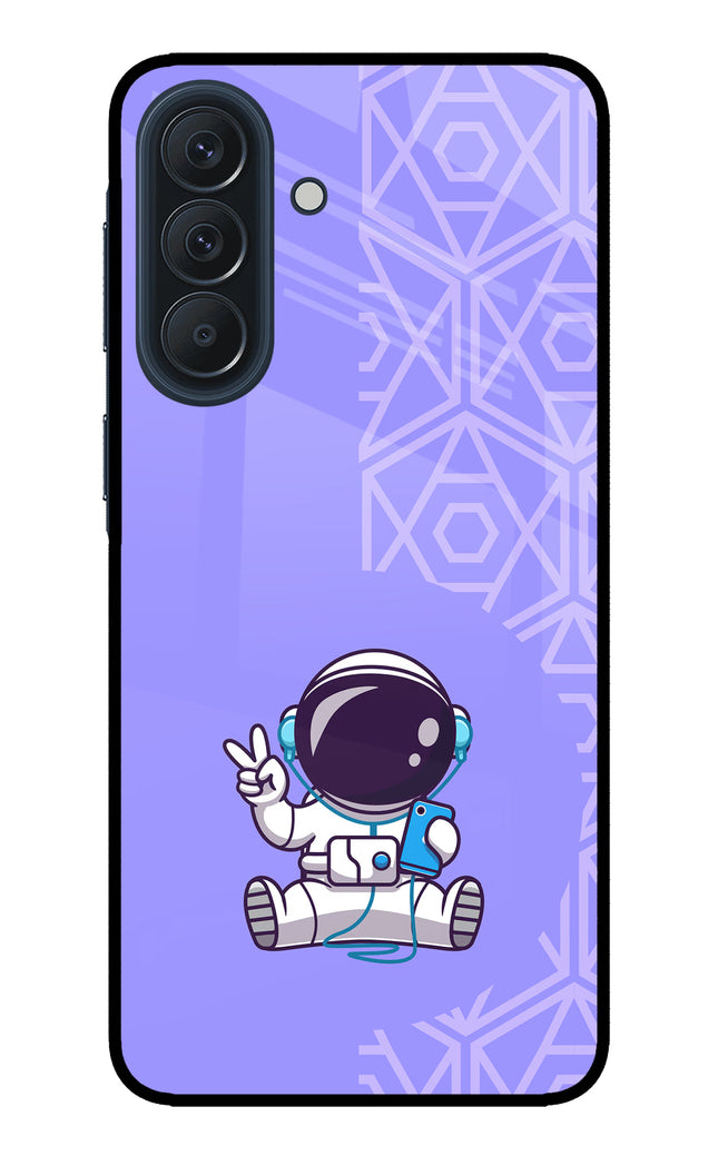Cute Astronaut Chilling Samsung A57 5G Metal Case Back Cover by Casekaro