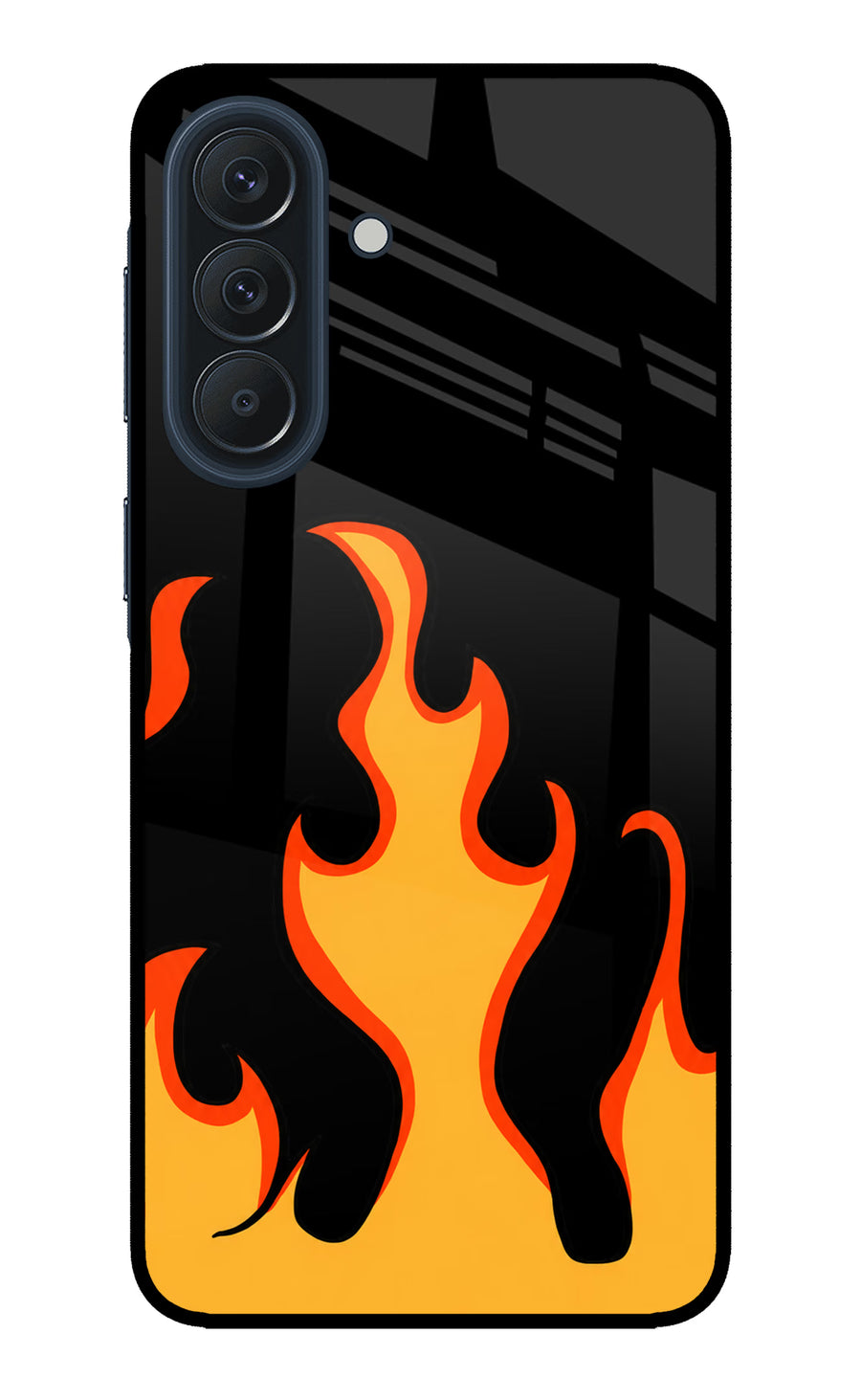 Fired Up – Black Samsung A57 5G Back Cover, Metal case