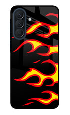 Side Sweep Flames Samsung A57 5G Metal Case Back Cover by Casekaro