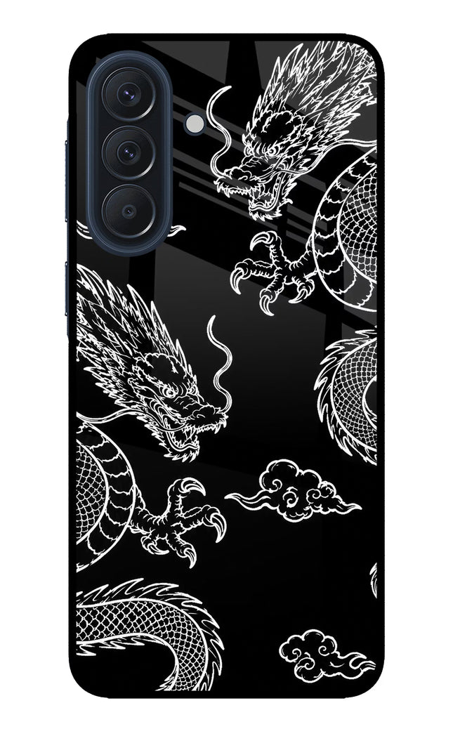 Twin Dragons Samsung A57 5G Metal Case Back Cover by Casekaro