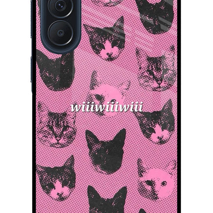 Pink Cats Samsung A57 5G Metal Case Back Cover by Casekaro