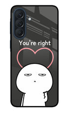 You're Right Samsung A57 5G Metal Case Back Cover by Casekaro