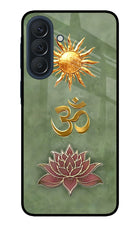 Om & Lotus Samsung A57 5G Metal Case Back Cover by Casekaro