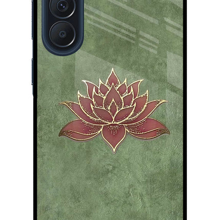 Lotus Grace Samsung A57 5G Metal Case Back Cover by Casekaro