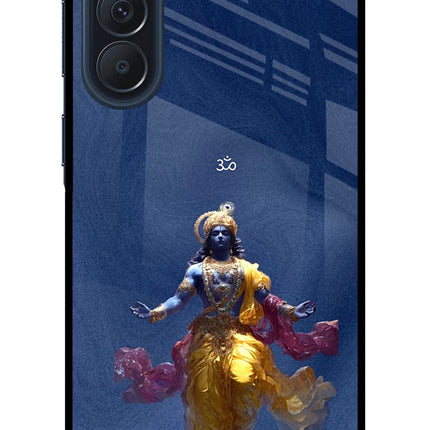 Cosmic Krishna Samsung A57 5G Metal Case Back Cover by Casekaro
