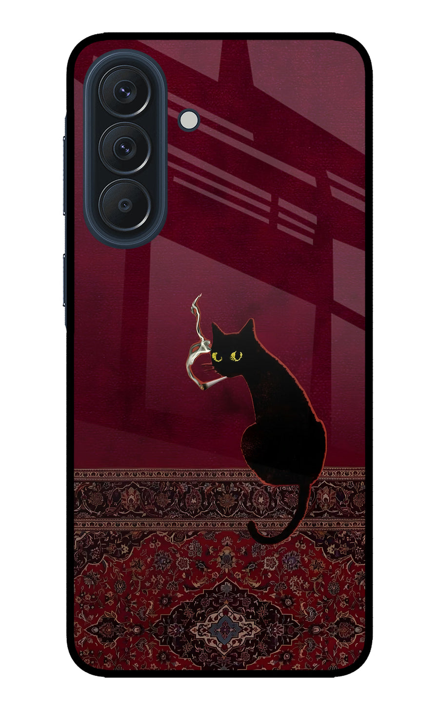 Midnight Cat Samsung A57 5G Back Cover, Metal case