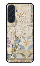 White Lily Samsung A57 5G Metal Case Back Cover by Casekaro