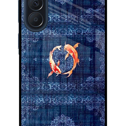 Koi Blue Samsung A57 5G Metal Case Back Cover by Casekaro