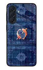 Koi Blue Samsung A57 5G Metal Case Back Cover by Casekaro
