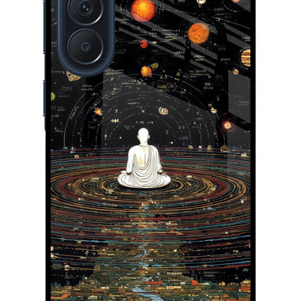 Space Monk Samsung A57 5G Metal Case Back Cover by Casekaro