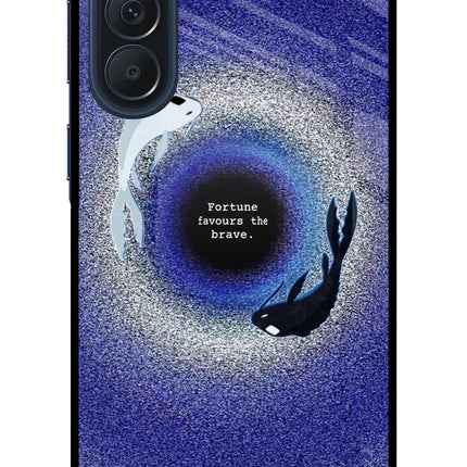 Dark Koi Samsung A57 5G Metal Case Back Cover by Casekaro
