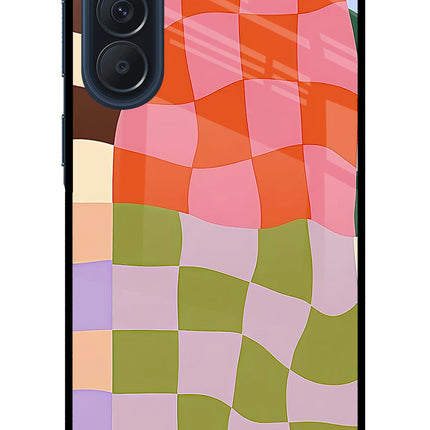 Wavy Grid Samsung A57 5G Metal Case Back Cover by Casekaro