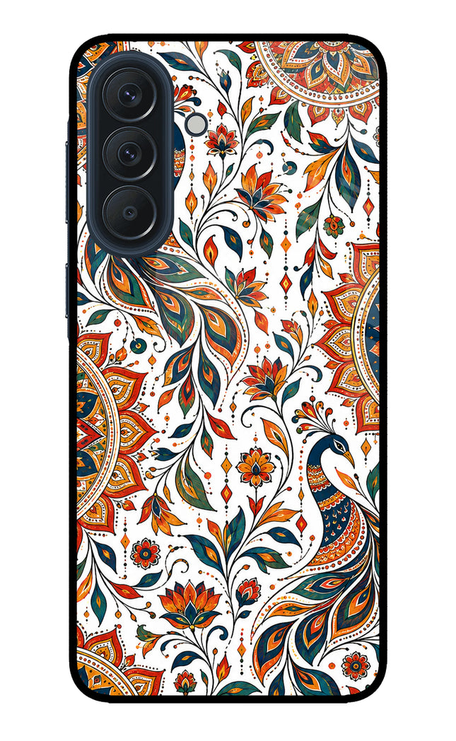 White Mayura Samsung A57 5G Metal Case Back Cover by Casekaro