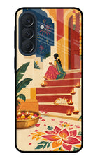 Diwali Rangoli Samsung A57 5G Metal Case Back Cover by Casekaro