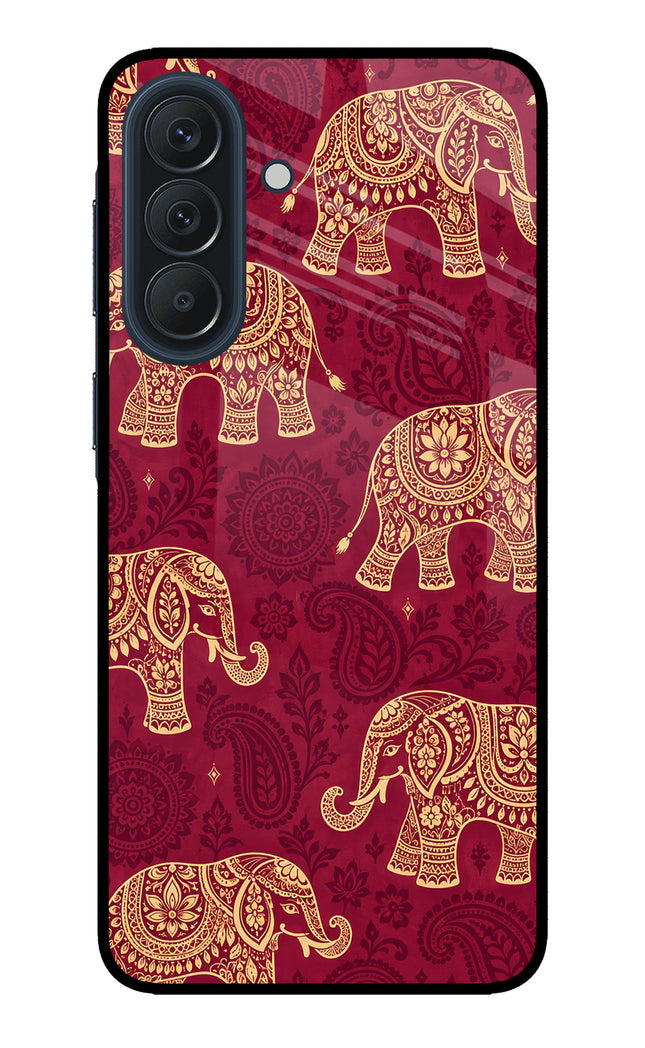 Maroon Elephant Samsung A57 5G Metal Case Back Cover by Casekaro