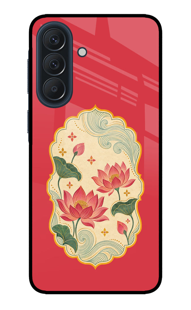 Pink Lotus Samsung A57 5G Metal Case Back Cover by Casekaro