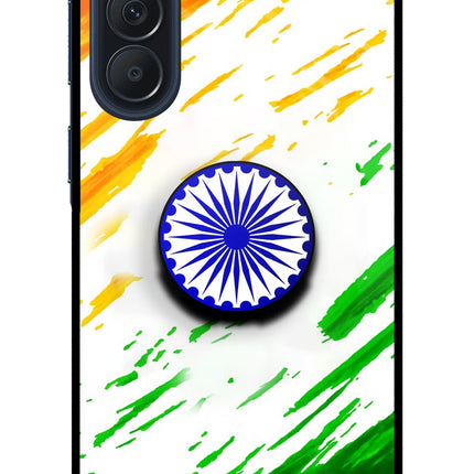Indian Flag Ashoka Chakra Samsung A57 5G Pop Case by Casekaro