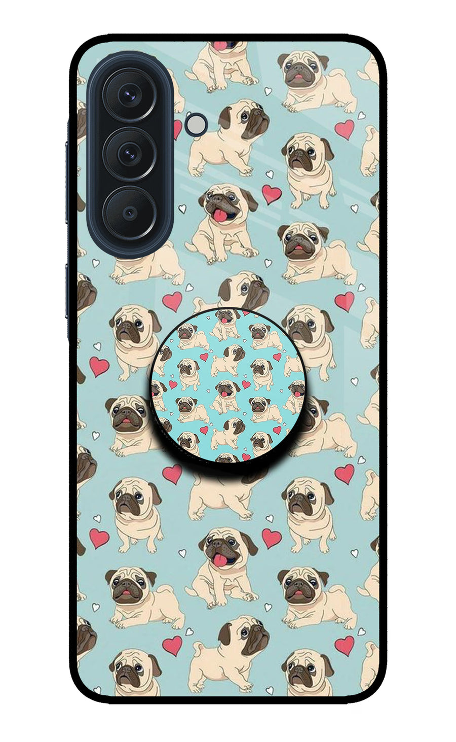 Pug Dog Samsung A57 5G Pop Case, Metal case