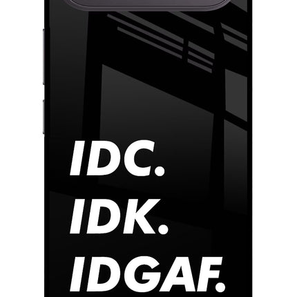 Idc Idk Idgaf Vivo X300 FE 5G Metal Case Back Cover by Casekaro