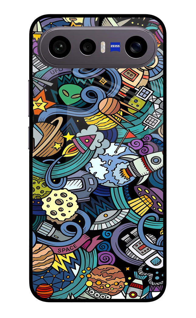 Space Abstract Vivo X300 FE 5G Metal Case Back Cover by Casekaro
