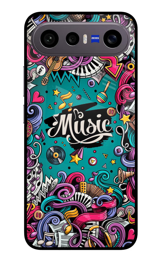 Music Graffiti Vivo X300 FE 5G Metal Case Back Cover by Casekaro