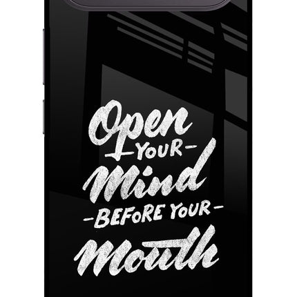 Open Your Mind Before Your Mouth Vivo X300 FE 5G Metal Case Back Cover by Casekaro