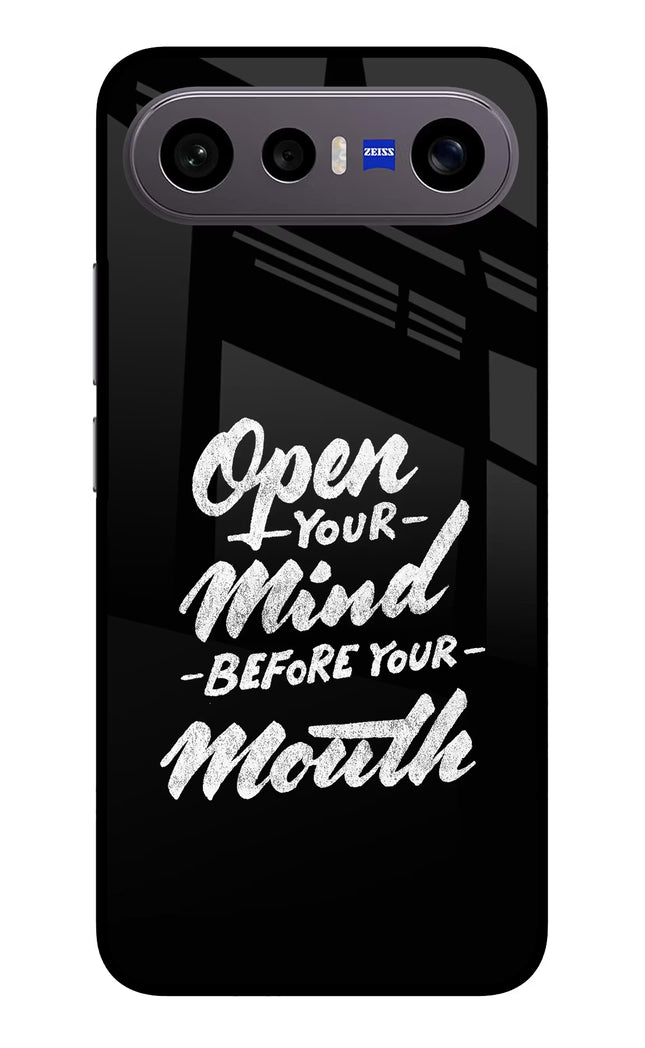 Open Your Mind Before Your Mouth Vivo X300 FE 5G Metal Case Back Cover by Casekaro