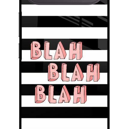 Blah Blah Blah Vivo X300 FE 5G Metal Case Back Cover by Casekaro